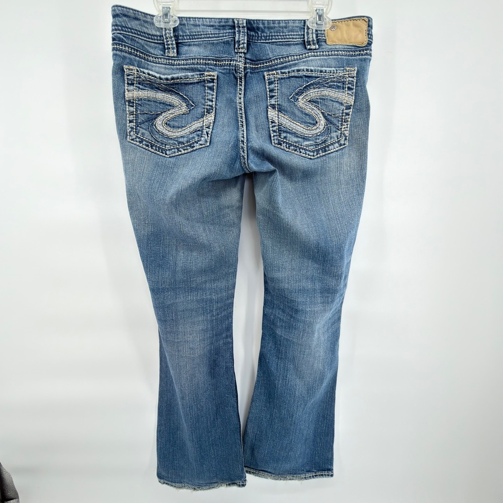Silver Jeans Co Aiko Bootcut Jeans Womens W33 L31 Medium Wash Thick Stitch - Picture 2 of 5